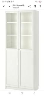 IKEA BILLY Boekenkast met paneel-/vitrinedeuren, wit, Huis en Inrichting, Kasten | Boekenkasten, Modern, Scandinavisch, 200 cm of meer