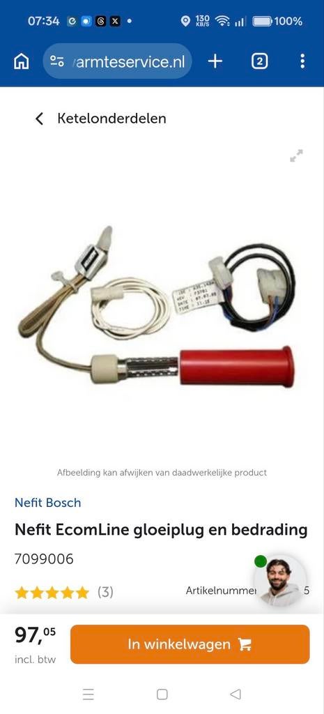 Div Nefit onder delen zie foto, Minder dan 30 cm, Cv-ketel of Combi-ketel, Nieuw, Minder dan 60 cm