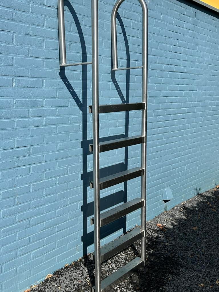 RVS zwemtrap 6 trede, Watersport en Boten, Ophalen, Zo goed als nieuw, Overige typen