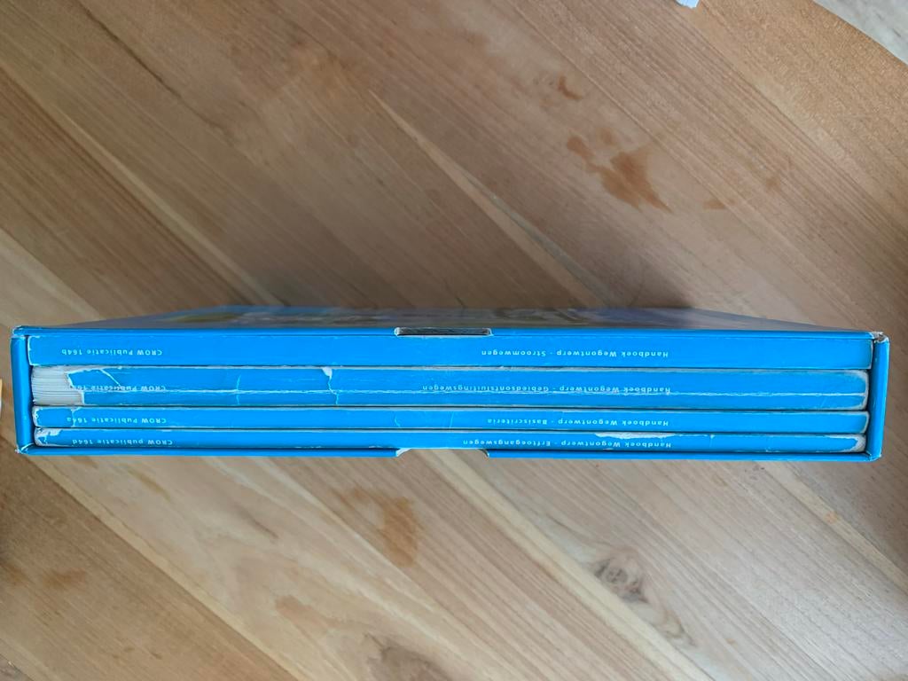 Handboek Wegontwerp CROW Publicatie 164b (4 delen), Boeken, Ophalen of Verzenden, Zo goed als nieuw, Bouwkunde