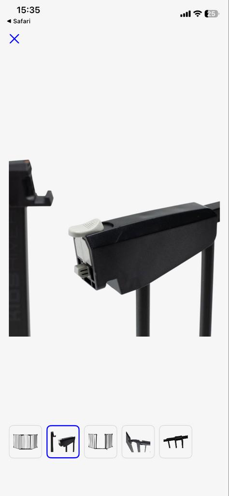 Kidsriver Veiligheidsrek Metaal Zwart - 86-201cm, Ophalen, Gebruikt, Overige typen, 115 cm of meer
