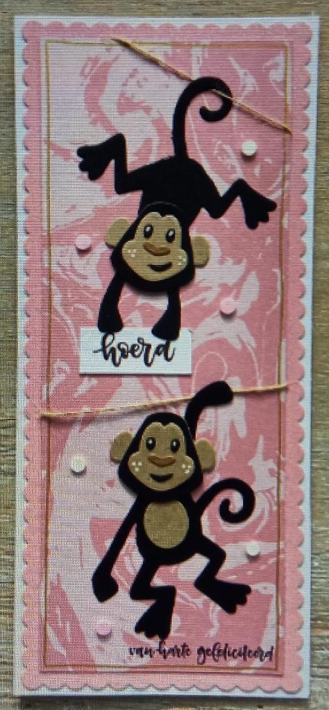 Stans / snijmal : apen / aapjes, Hobby en Vrije tijd, Verzenden, Nieuw, Overige thema's, Pons of Mal