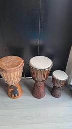 3 djembes - Afrikaanse trommels, Ophalen, Gebruikt, Trommel
