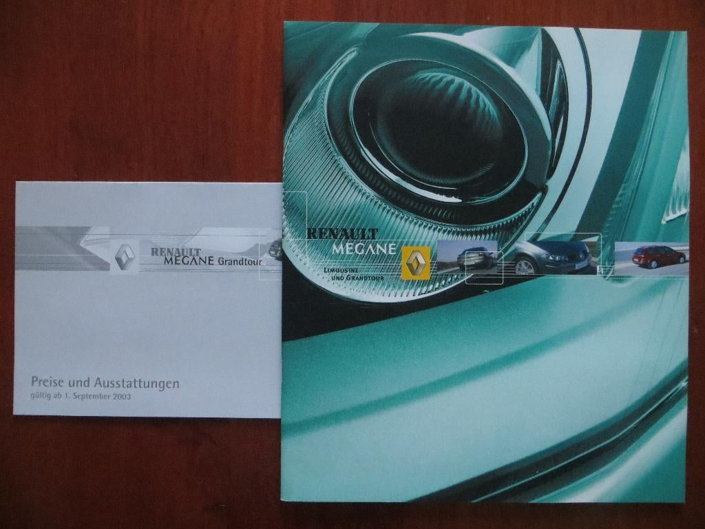 Renault Megane Limousine und Grandtour (okt. 2003) + bijlage, Ophalen of Verzenden, Nieuw, Renault