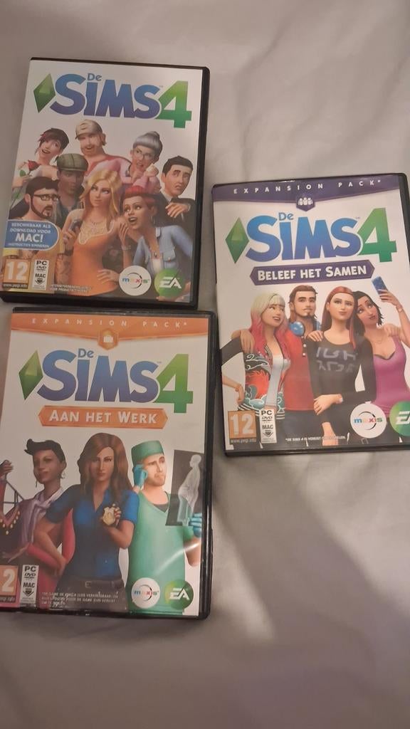 De Sims 4 + Aan het Werk + Beleef het Samen (PC DVD), Spelcomputers en Games, Ophalen