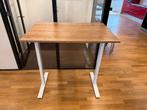 Zit-sta bureau / tafel met slinger 120x80xH71-120 cm, 3 st, Ophalen of Verzenden, In hoogte verstelbaar, Gebruikt, Bureau