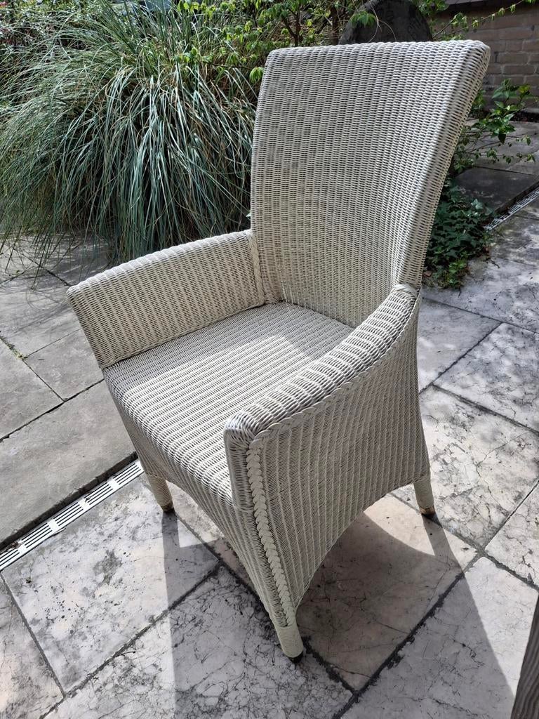 Lloyd Loom originele stoel - Zeer goede staat, Huis en Inrichting, Ophalen, Wit, Riet of Rotan, Zo goed als nieuw