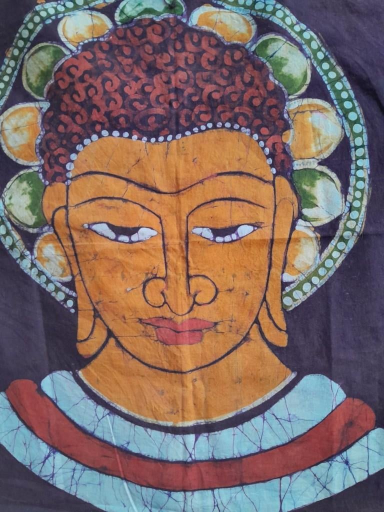 Mooie batik wandkleden uit India, Gebruikt, Oosters, Meerkleurig, Ophalen of Verzenden