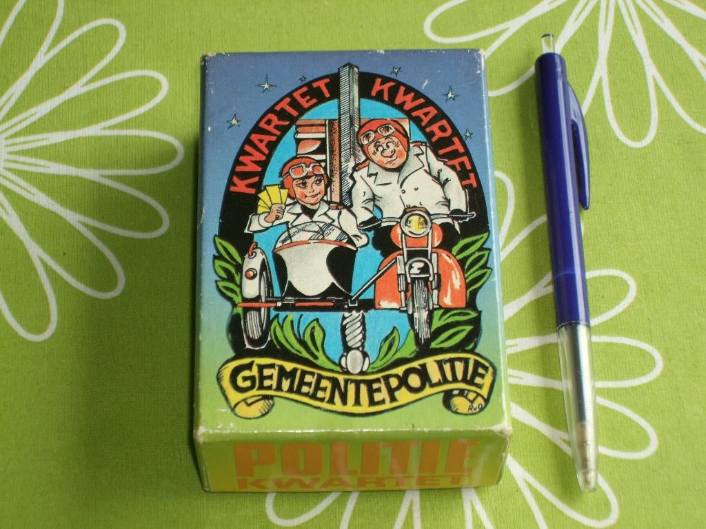 Vintage Gemeentepolitie kwartet - Jumbo, Verzamelen, Ophalen of Verzenden, Gebruikt, Kwartet(ten)