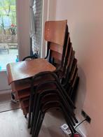 Schoolstoelen 6 stuks, Ophalen, Gebruikt, Bruin, Vijf, Zes of meer stoelen