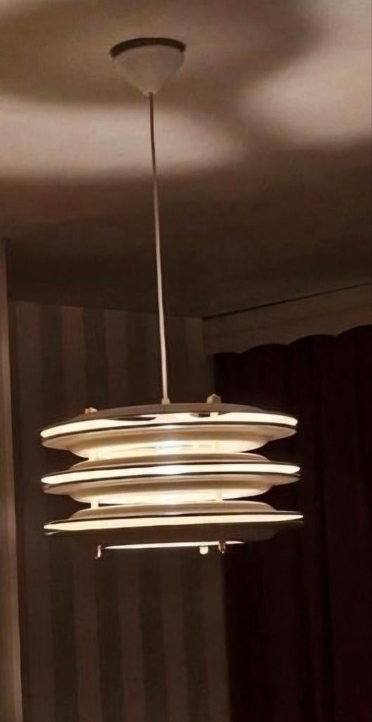 vintage ufo space age lamp mid, Huis en Inrichting, Lampen | Hanglampen, Ophalen of Verzenden, Zo goed als nieuw, Minder dan 50 cm