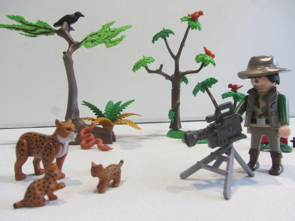 Playmobil Lynxen met cameraman – 5561, Ophalen of Verzenden, Gebruikt, Los playmobil