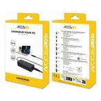 Accsup Universele PC 65W Zwart, Computers en Software, Laptop-opladers, Ophalen of Verzenden, Zo goed als nieuw, Nvt, Nvt