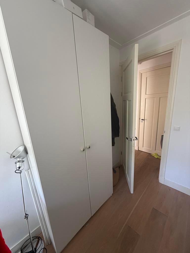 Ikea Pax kast met planken - Wit 100x35x236, Overige materialen, Gebruikt, 200 cm of meer, 50 tot 100 cm