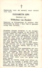 Lips Elisabeth Princenhage 1892-1966 Gilze, Ophalen of Verzenden