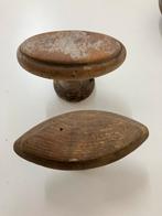 Knoppen (kast/ oude deur) - hout - antiek, Ophalen of Verzenden