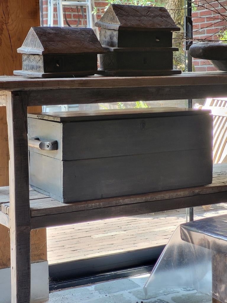 Houten kistje, Huis en Inrichting, Woonaccessoires | Kisten, Minder dan 50 cm, Minder dan 50 cm, Ophalen of Verzenden, Zo goed als nieuw