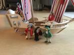 Houten piraten boot, Ophalen, Gebruikt, Complete set