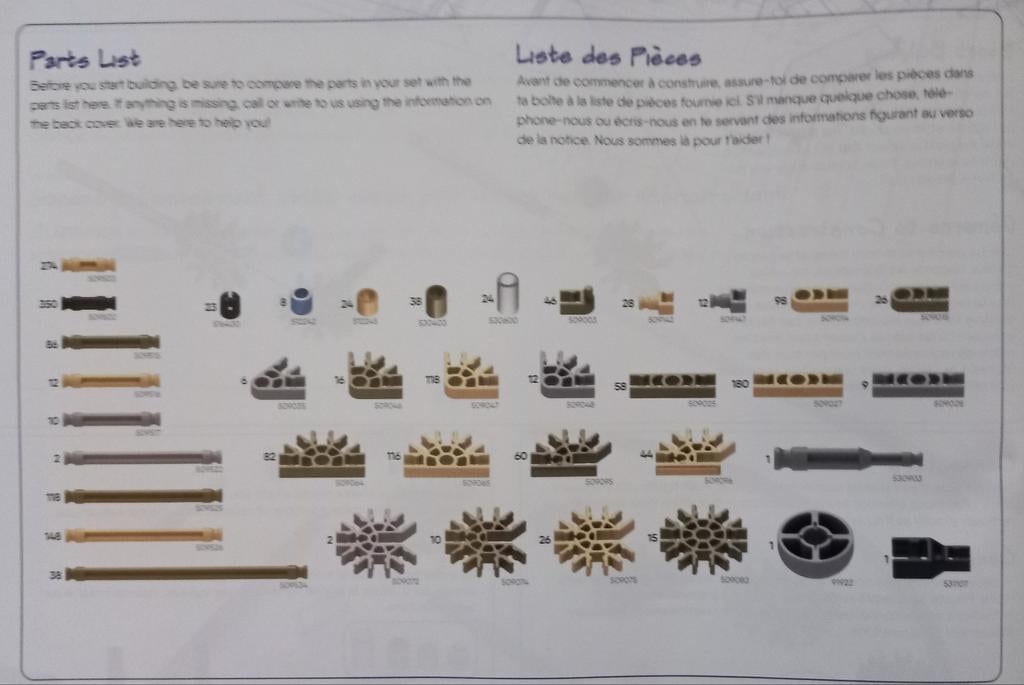 Nieuwe K'nex onderdelen, inclusief Architecture serie