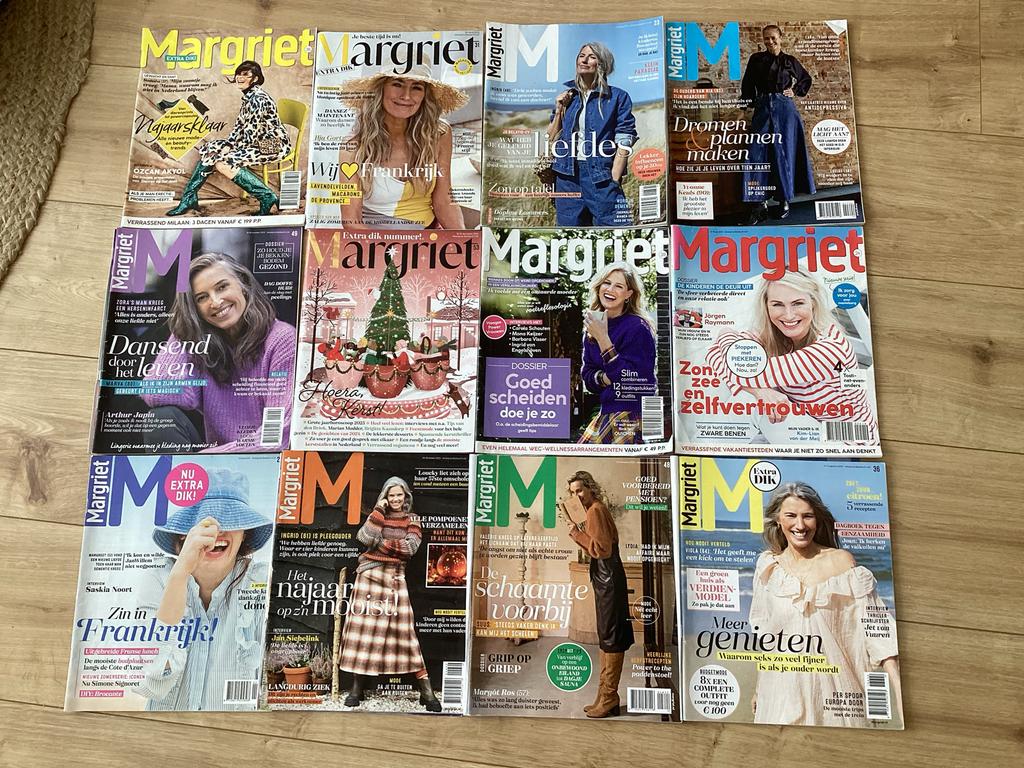 Margriet tijdschriften - diverse jaargangen, Boeken, Tijdschriften en Kranten, Verzenden, Gelezen, Damesbladen