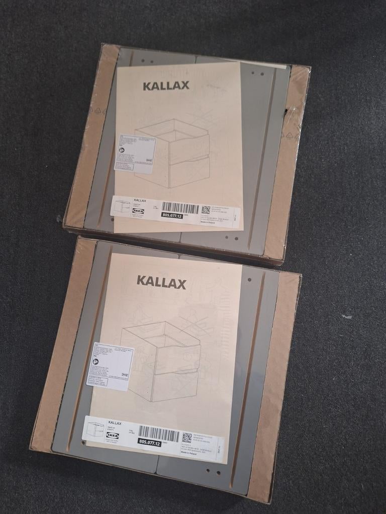Nieuwe IKEA Kallax inzetlades (2 stuks), Overige materialen, Minder dan 50 cm, Modern, Scandinavisch, 1 of 2 laden
