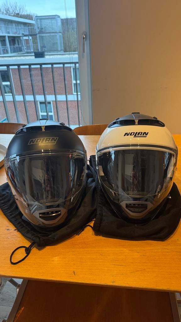 Nolan N-Com Helmen Set, Motoren, Kleding | Motorhelmen, Heren, Systeemhelm, S, Nolan, Tweedehands, Ophalen of Verzenden