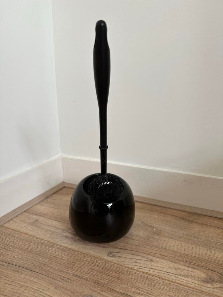 Zwarte Toiletborstel met Houder - Nieuwstaat, Ophalen, Nieuw, Zwart, Overige typen