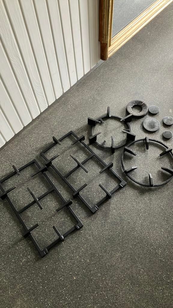 Gaspit houders, Witgoed en Apparatuur, Kookplaten, Zo goed als nieuw, Inbouw, Gas, 4 kookzones