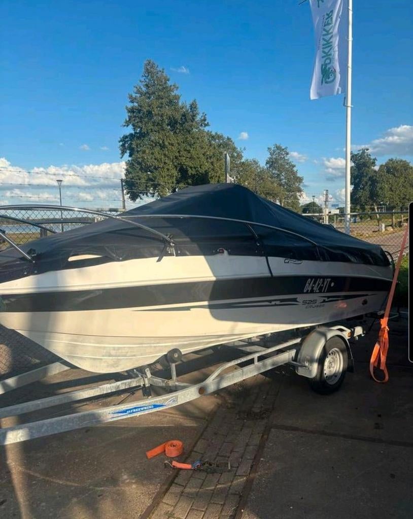 Galia 525 Cruiser met Evinrude 115 PK buitenboordmotor, Ophalen, Gebruikt, 50 pk of meer, Snelvarend