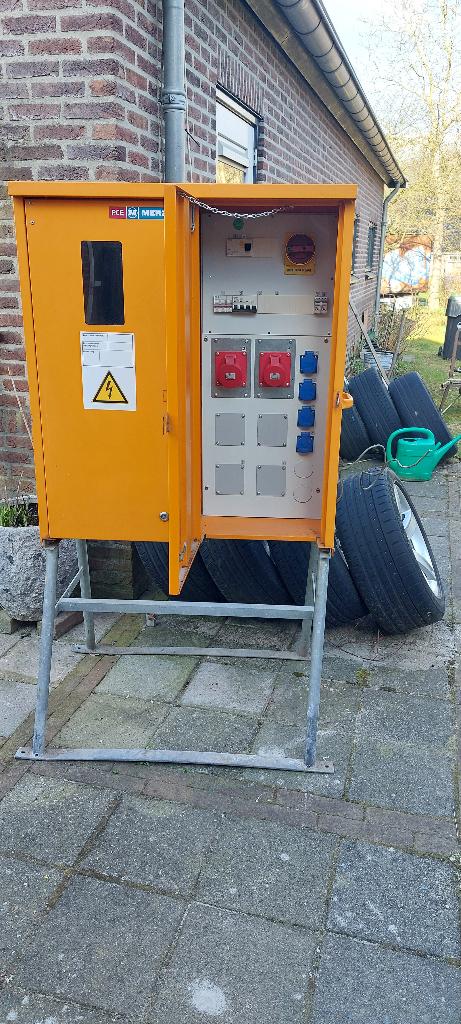 40A Bouwmeterkast bouwkast bouw stroom kast meterkast, Ophalen, Gebruikt