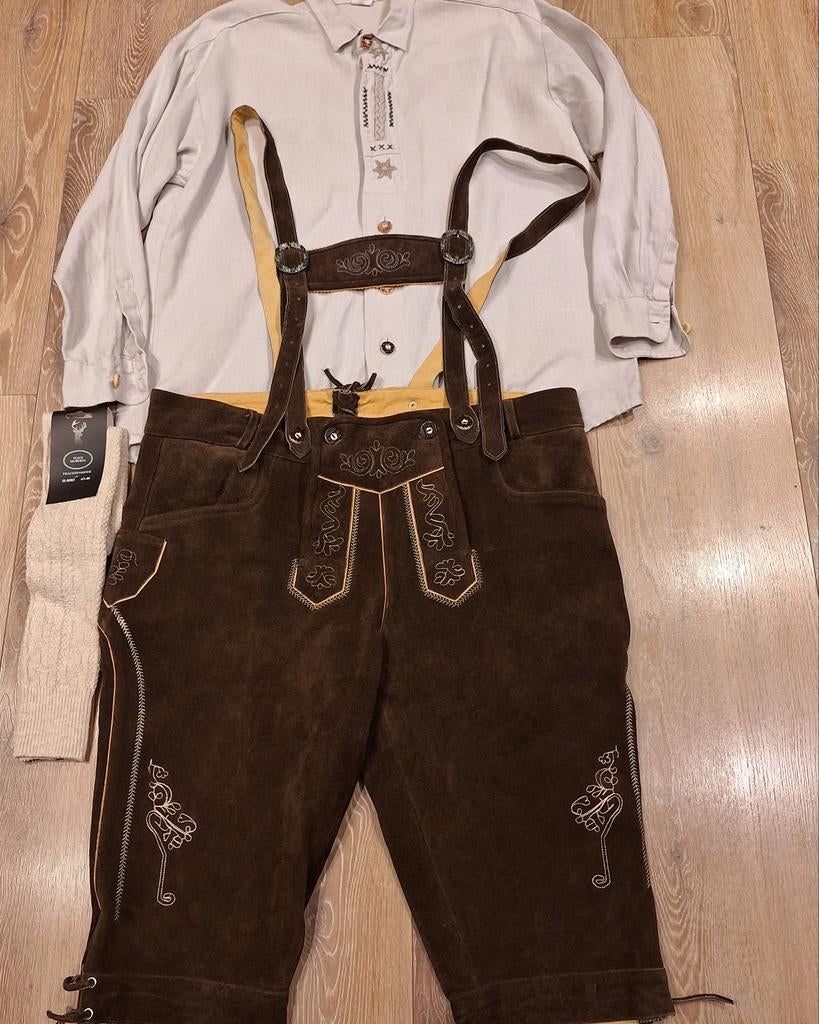 Lederhose 62 overhemd trachten kousen oktoberfeest, Kleding | Heren, Ophalen, Gedragen, Overige maten