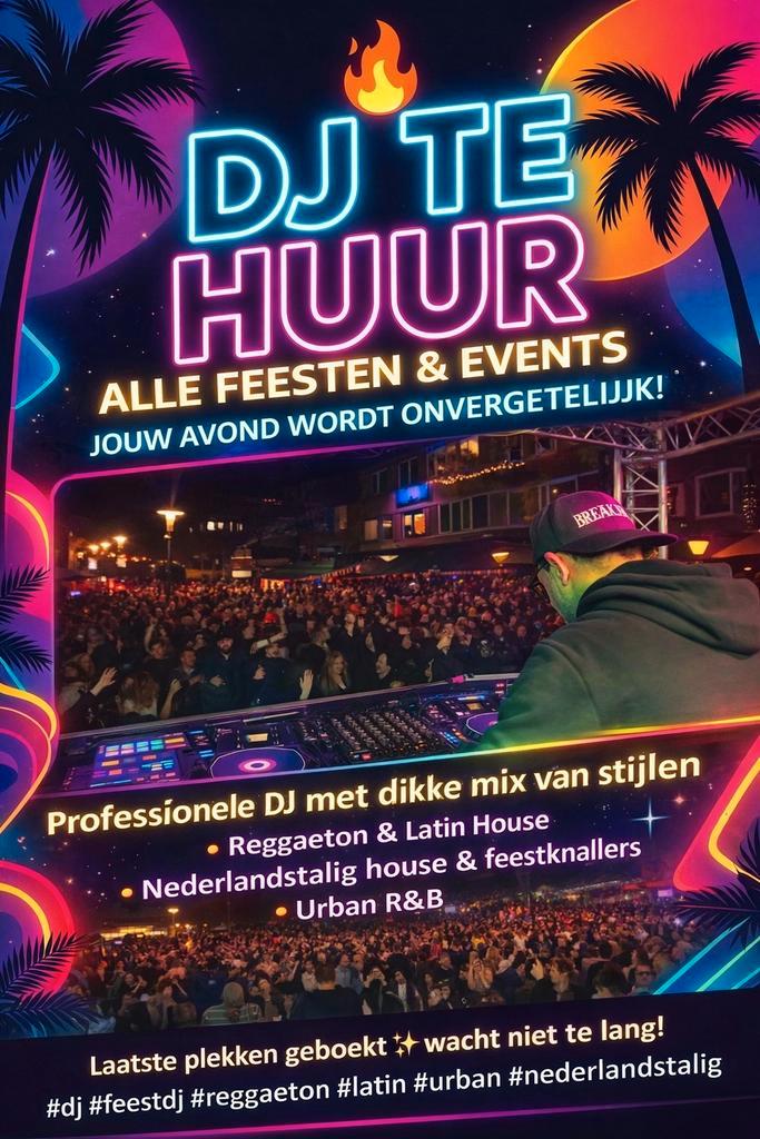 DJ Feestje verjaardag te huur + geluid en licht compleet, Muziek en Instrumenten, Dj-sets en Draaitafels, Zo goed als nieuw, Overige merken