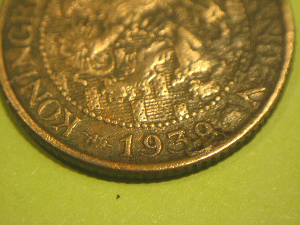 Leeuwen cent 1939   stempel breuk of bijslag, Ophalen of Verzenden, Koning Willem III, 1 cent, Losse munt