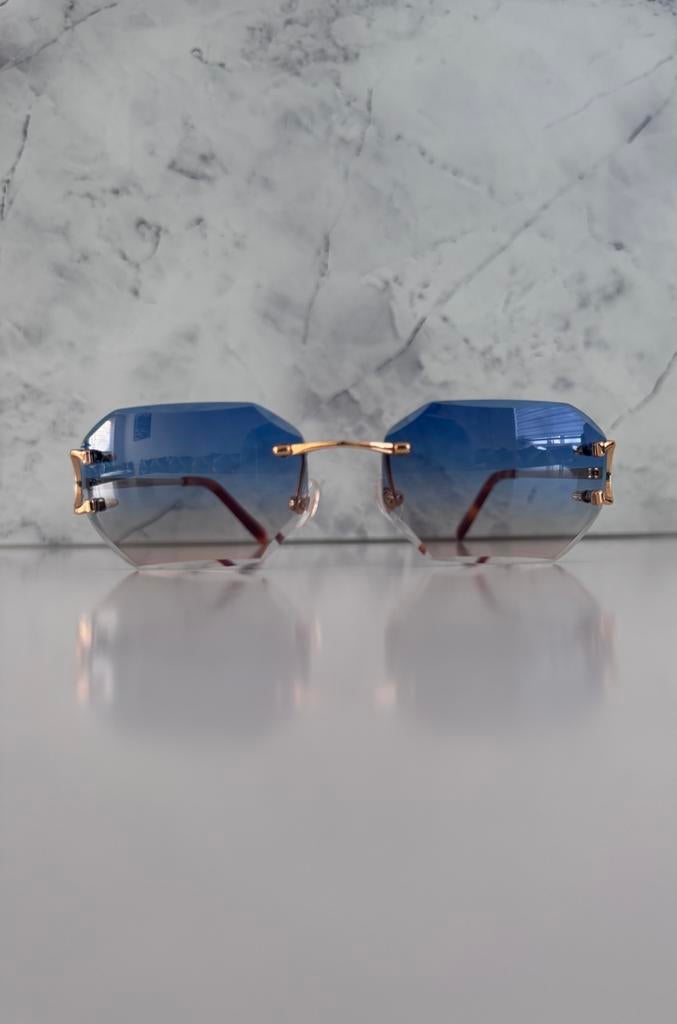 Cartier Piccadilly met blauwe glazen, Sieraden, Tassen en Uiterlijk, Zonnebrillen en Brillen | Heren, Ophalen of Verzenden, Nieuw