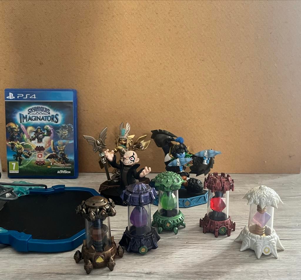 Skylanders Imaginators PS4 Collectie met Veel Crystals& Kaos, Spelcomputers en Games, Avontuur en Actie, Gebruikt, 1 speler, Eén computer