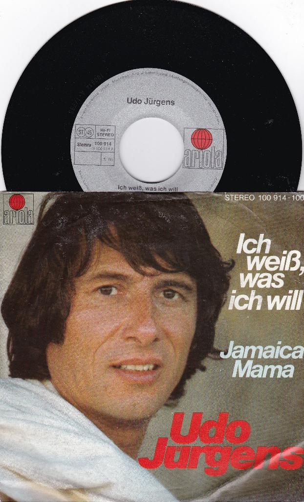 Udo Jurgens – Ich Weis Was Ich Will, Cd's en Dvd's, Vinyl Singles, 7 inch, Single, Ophalen of Verzenden, Zo goed als nieuw