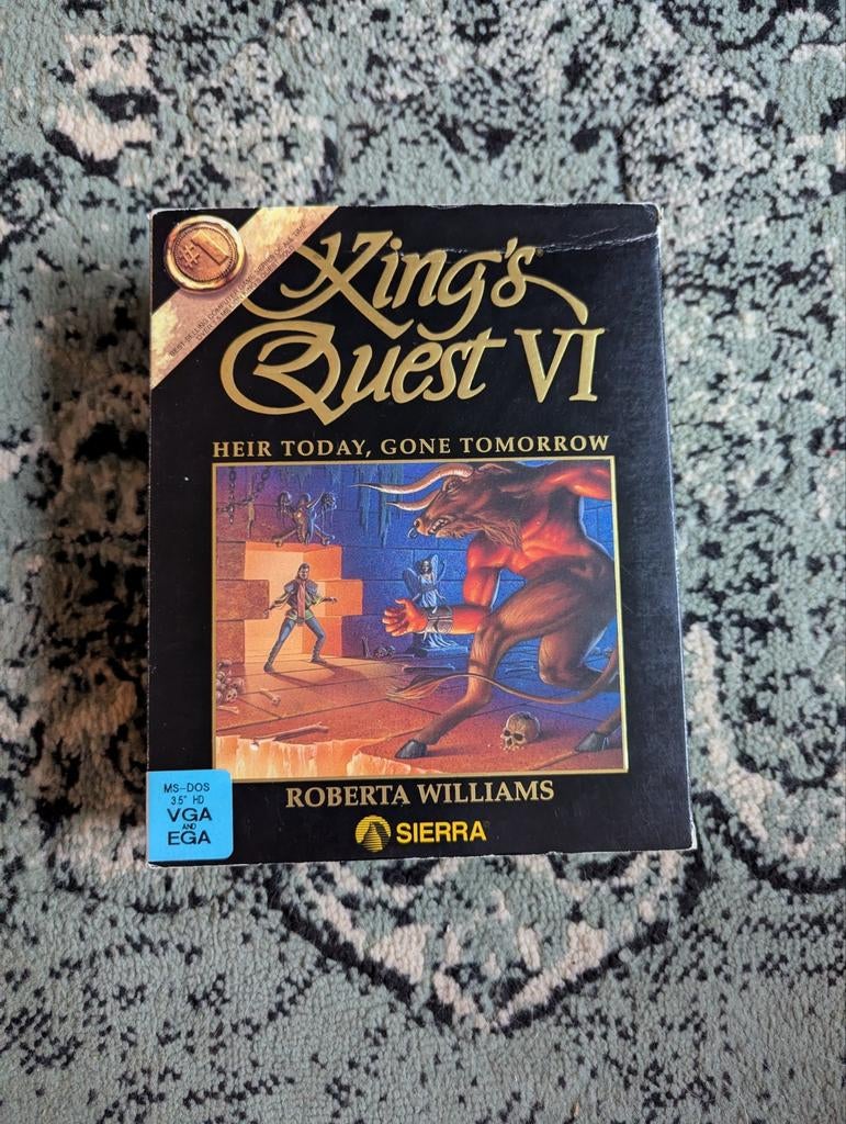 King's Quest VI: Heir Today, Gone Tomorrow big box pc game, Spelcomputers en Games, Games | Pc, Avontuur en Actie, Gebruikt, 1 speler