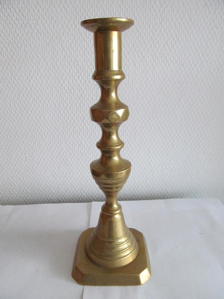 Antieke koperen kandelaar, Antiek en Kunst, Antiek | Kandelaars, Koper of Brons, Ophalen