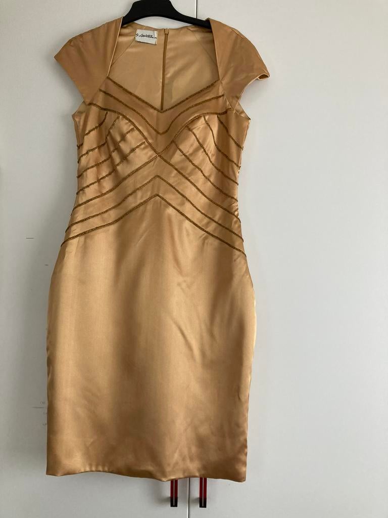 Gouden jurk mt. 40 Light in the box., Kleding | Dames, Maat 38/40 (M), Geel, Nieuw, Cocktailjurk