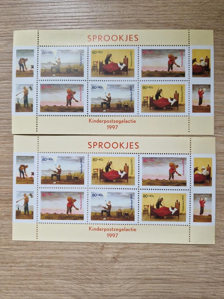 Kinderpostzegels 1997 Sprookjes met originele envelop, Ophalen of Verzenden