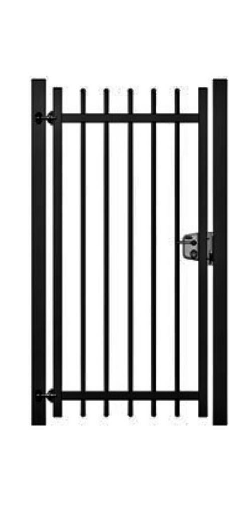 Gezocht: Enkele Draaipoort looppoort spijlenpoort, Ophalen, Gebruikt, Minder dan 100 cm, Looppoort