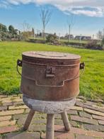 Antieke koperen ketel / pot met deksel, Antiek en Kunst, Antiek | Koper en Brons, Ophalen of Verzenden, Koper