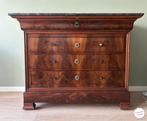 Commode Louis Philippe Mahonie Marmeren blad, Ophalen