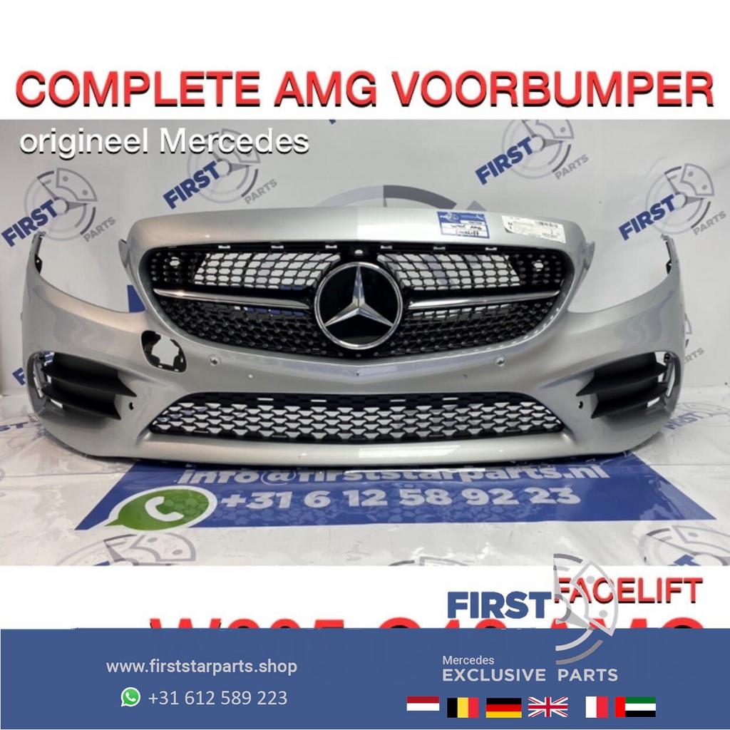 W205 C43 AMG Voorbumper Facelift 2014-2020 COMPLEET originee, Gebruikt, -, Voor, Ophalen of Verzenden