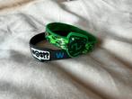 Set van 2 siliconen polsbandjes - Groen camouflage & Zwart, Ophalen of Verzenden, Nieuw, Groen, Overige materialen