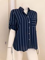 Nieuw : Lara Donkerblauwe blouse / streep maat S, Ophalen of Verzenden, Nieuw, Maat 36 (S), Blauw