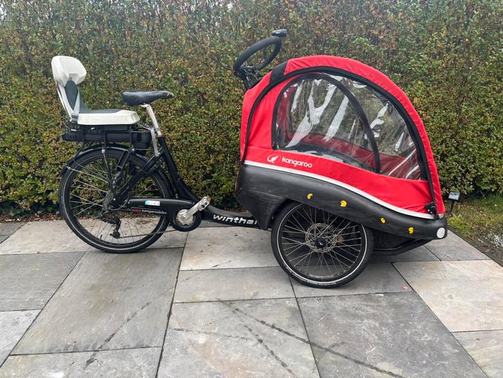 Prachtige elektrische Winther kangaroo bakfiets, Fietsen en Brommers, Fietsen | Bakfietsen, Zo goed als nieuw, Ophalen of Verzenden