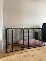 Yaheetech Puppyren 8 panelen met deur – 80x80 cm hondenren, Ophalen, Gebruikt