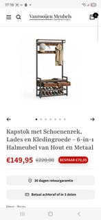 Zo goed als nieuwe kapstok met bankje en schoenenrek, Huis en Inrichting, Woonaccessoires | Kapstokken, Ophalen of Verzenden, Zo goed als nieuw