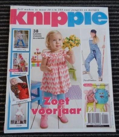 Knippie nr. 1 februari, maart 2011, ook baby maat 50 t/m 164, Hobby en Vrije tijd, Kledingpatronen, Zo goed als nieuw, Kind, Knippie